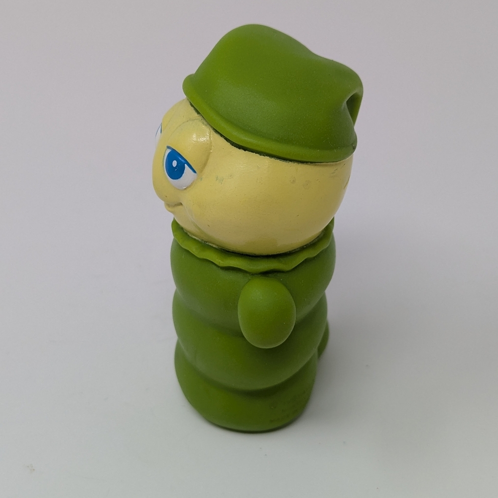 Glo Worm Squeak Toy Vintage Green Playskool Classic Rubber Figure 1985 - Picture 3 of 6